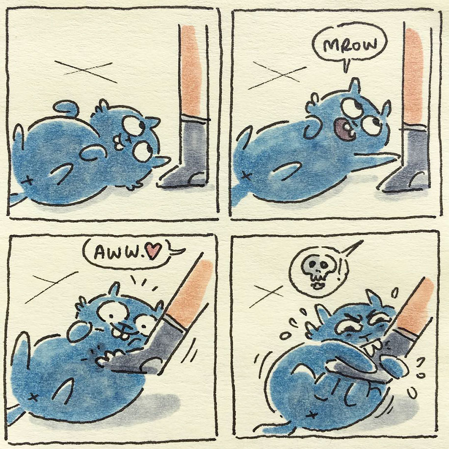 картинки кошки комиксы